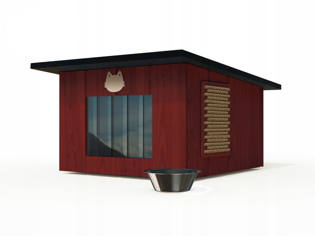 domcek-pre-macky-mahagon-so-skrabadlom-miska-zdarma